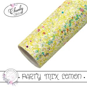 ⋅ Party Mix ⋅ Lemon Yellow ⋅ Chunky Glitter ⋅