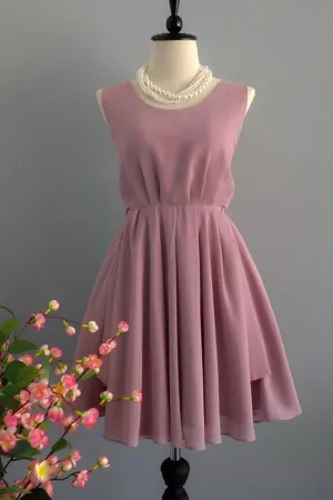 Anneprom Simple A Line Chiffon Short Homecoming Dresses,Graduation Dresses APP0329