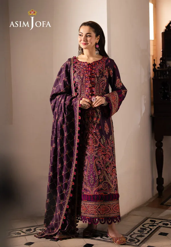 Asim Jofa | Pashmina | Embroidered Twill | AJKI-02