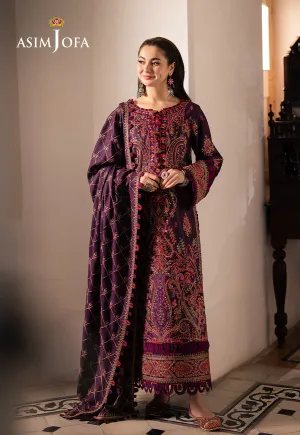 Asim Jofa | Pashmina | Embroidered Twill | AJKI-02
