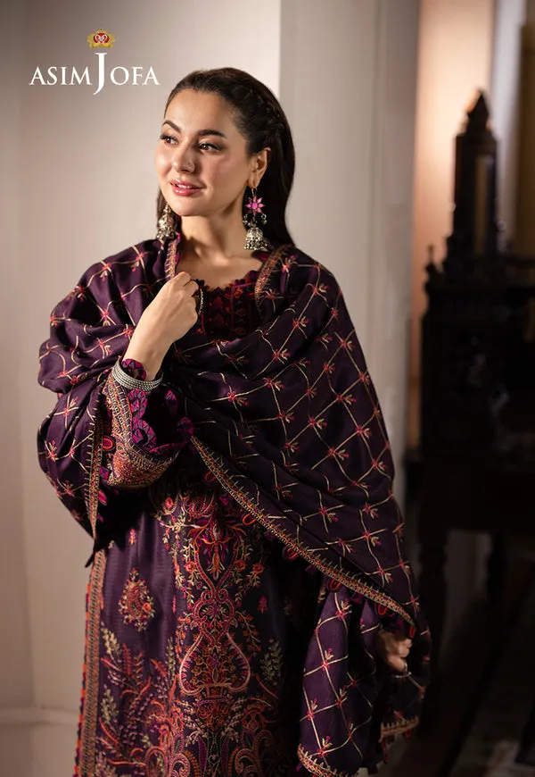 Asim Jofa | Pashmina | Embroidered Twill | AJKI-02