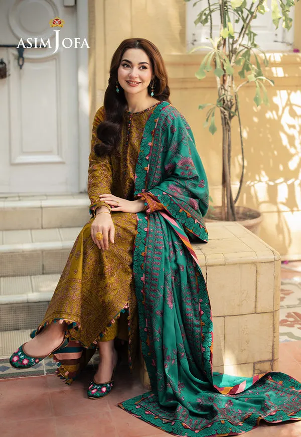 Asim Jofa | Pashmina | Embroidered Twill | AJKI-04