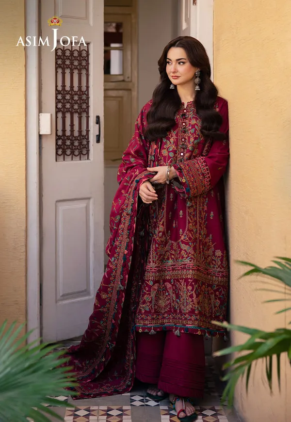Asim Jofa | Pashmina | Embroidered Twill | AJKI-10