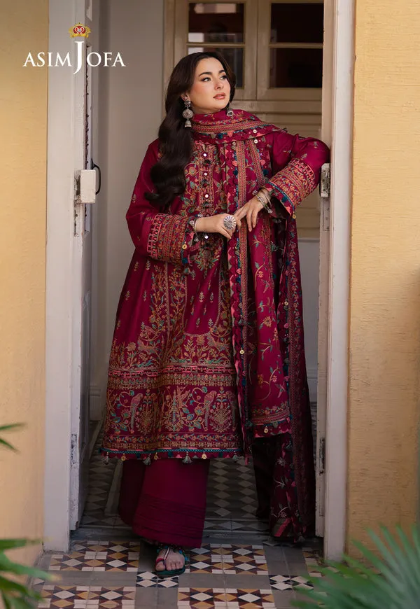 Asim Jofa | Pashmina | Embroidered Twill | AJKI-10