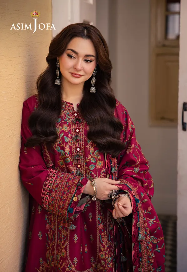 Asim Jofa | Pashmina | Embroidered Twill | AJKI-10