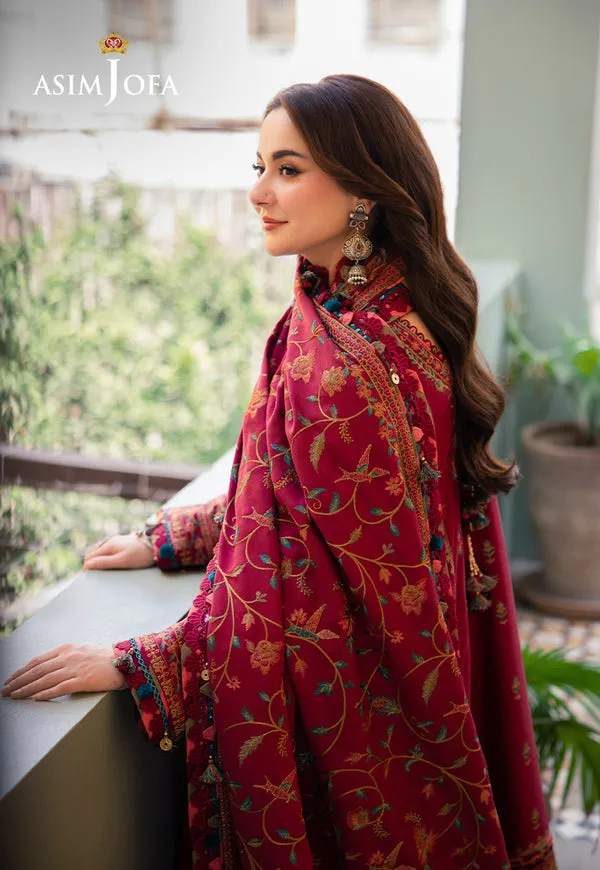 Asim Jofa | Pashmina | Embroidered Twill | AJKI-10