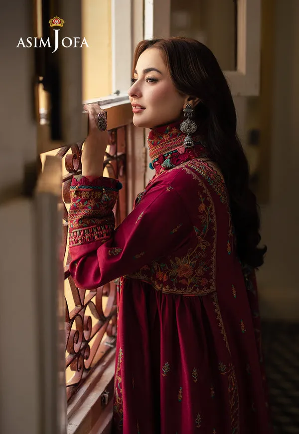 Asim Jofa | Pashmina | Embroidered Twill | AJKI-10