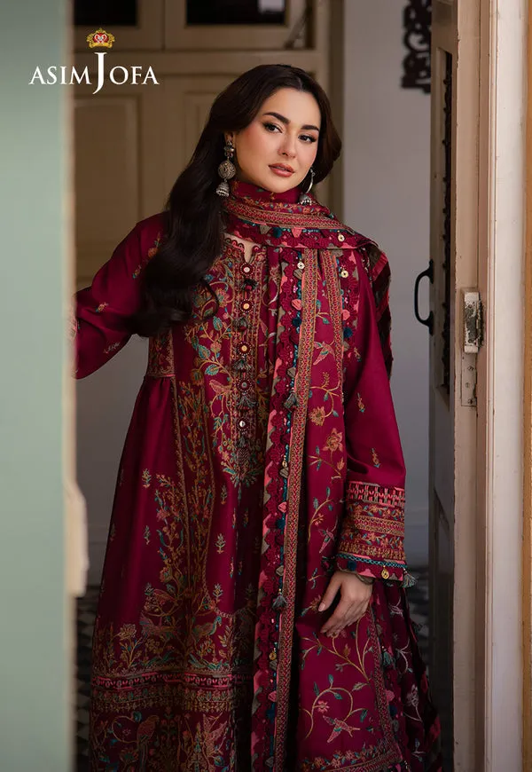 Asim Jofa | Pashmina | Embroidered Twill | AJKI-10