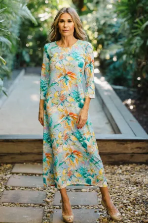 Athena Long Dress Lily Burst