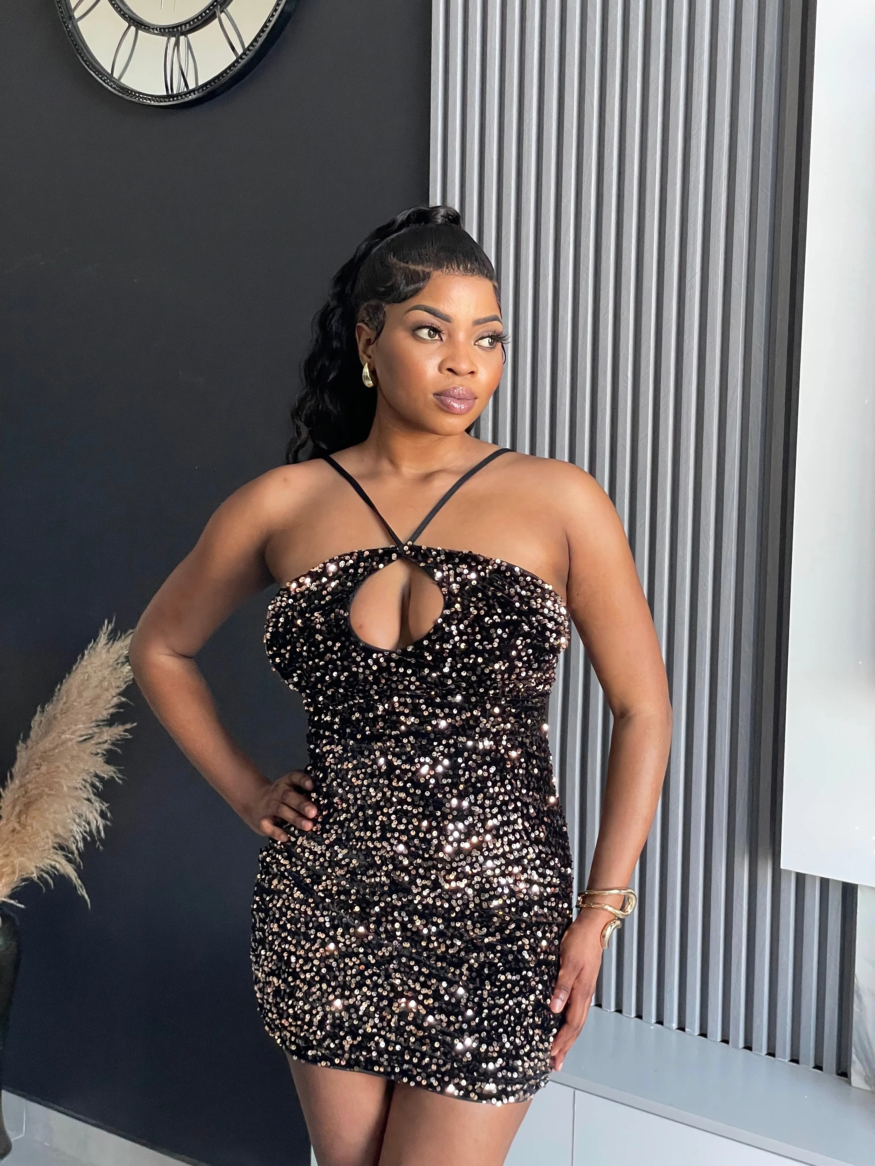 Aura Sequin Mini Dress