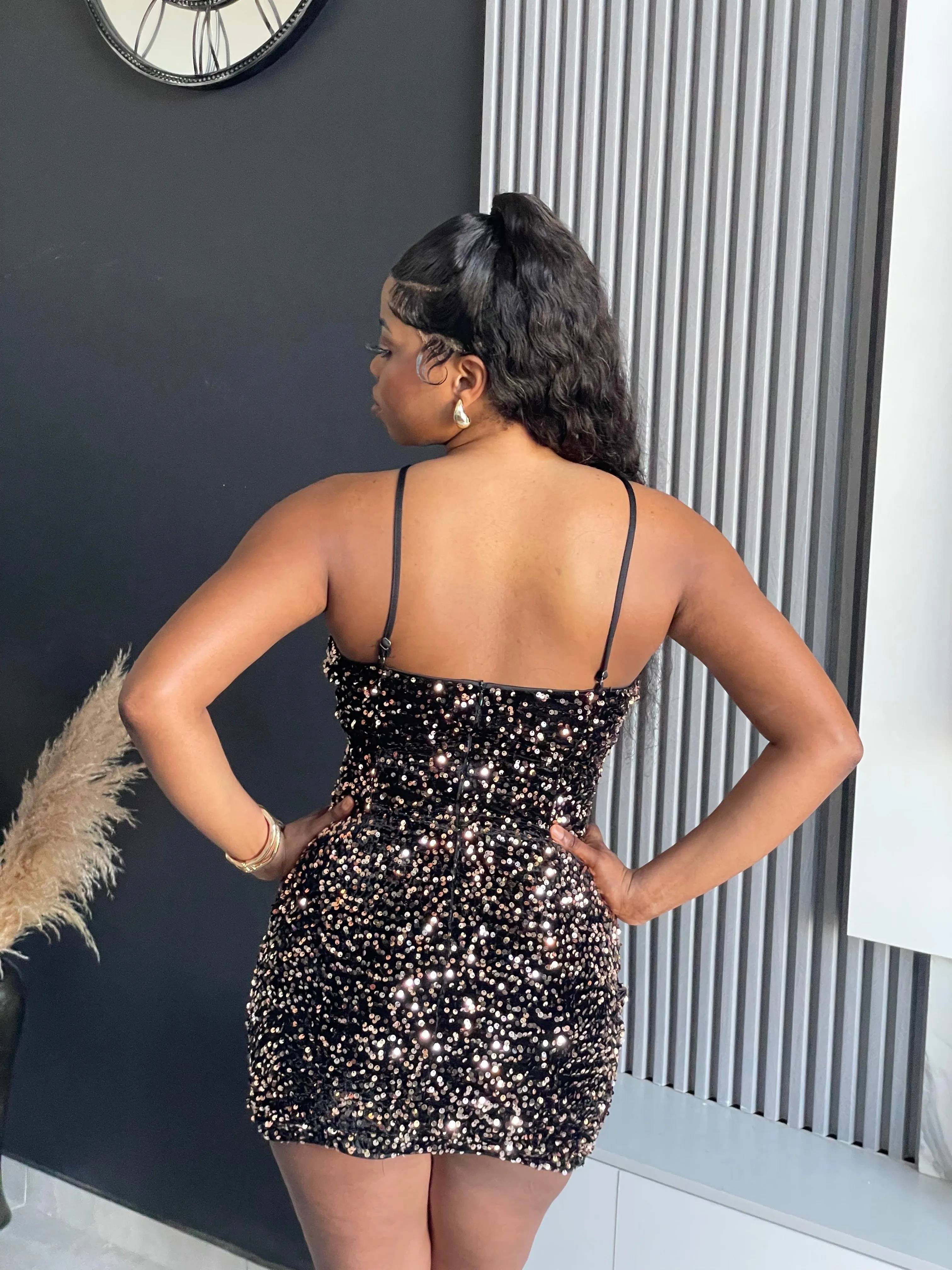 Aura Sequin Mini Dress