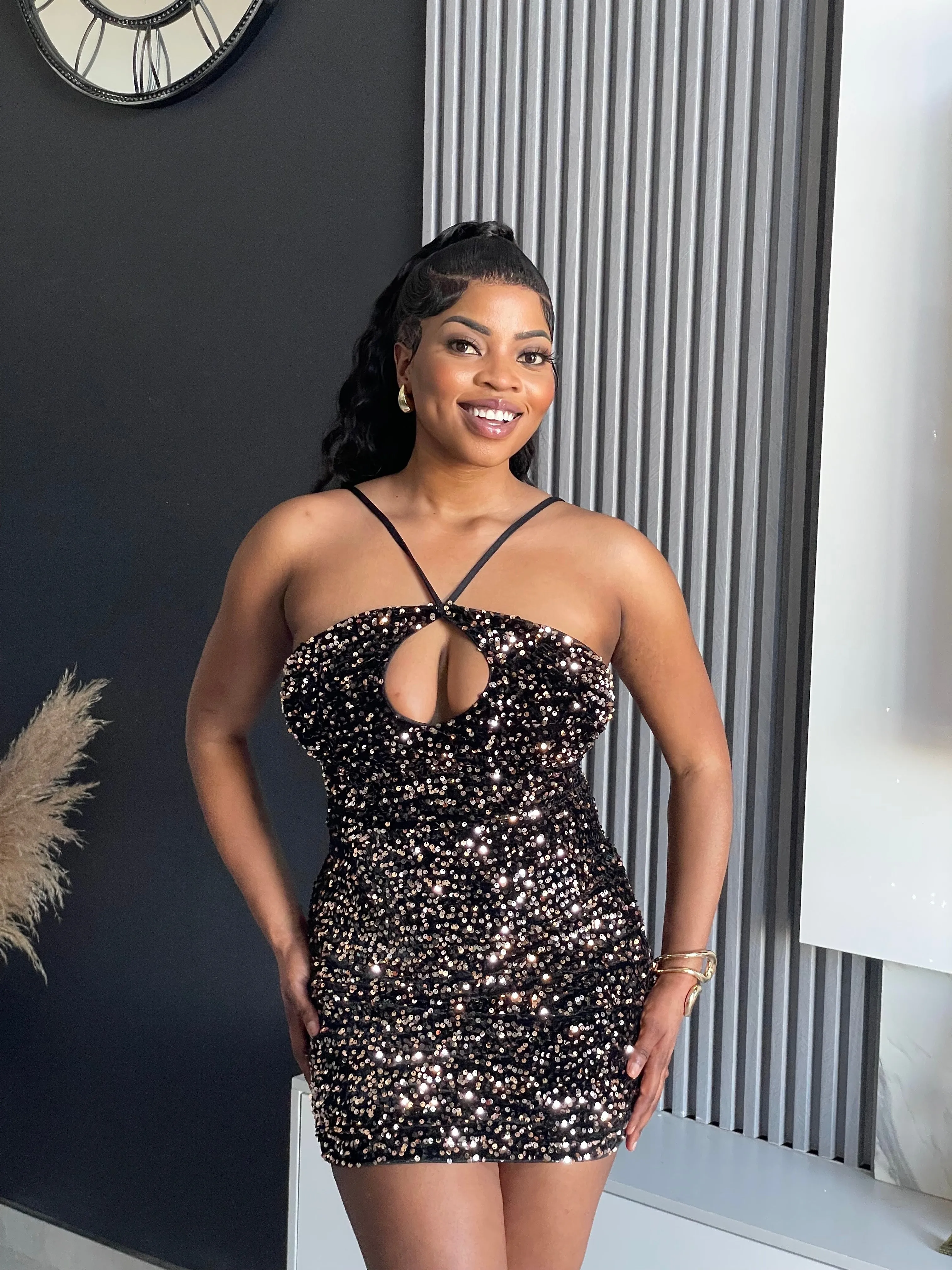 Aura Sequin Mini Dress