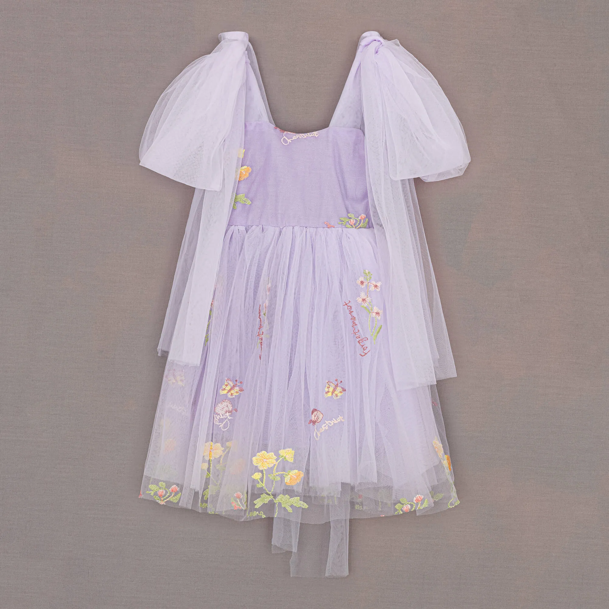 Baby Enchanted Angel Dress - Embroidered Lilac