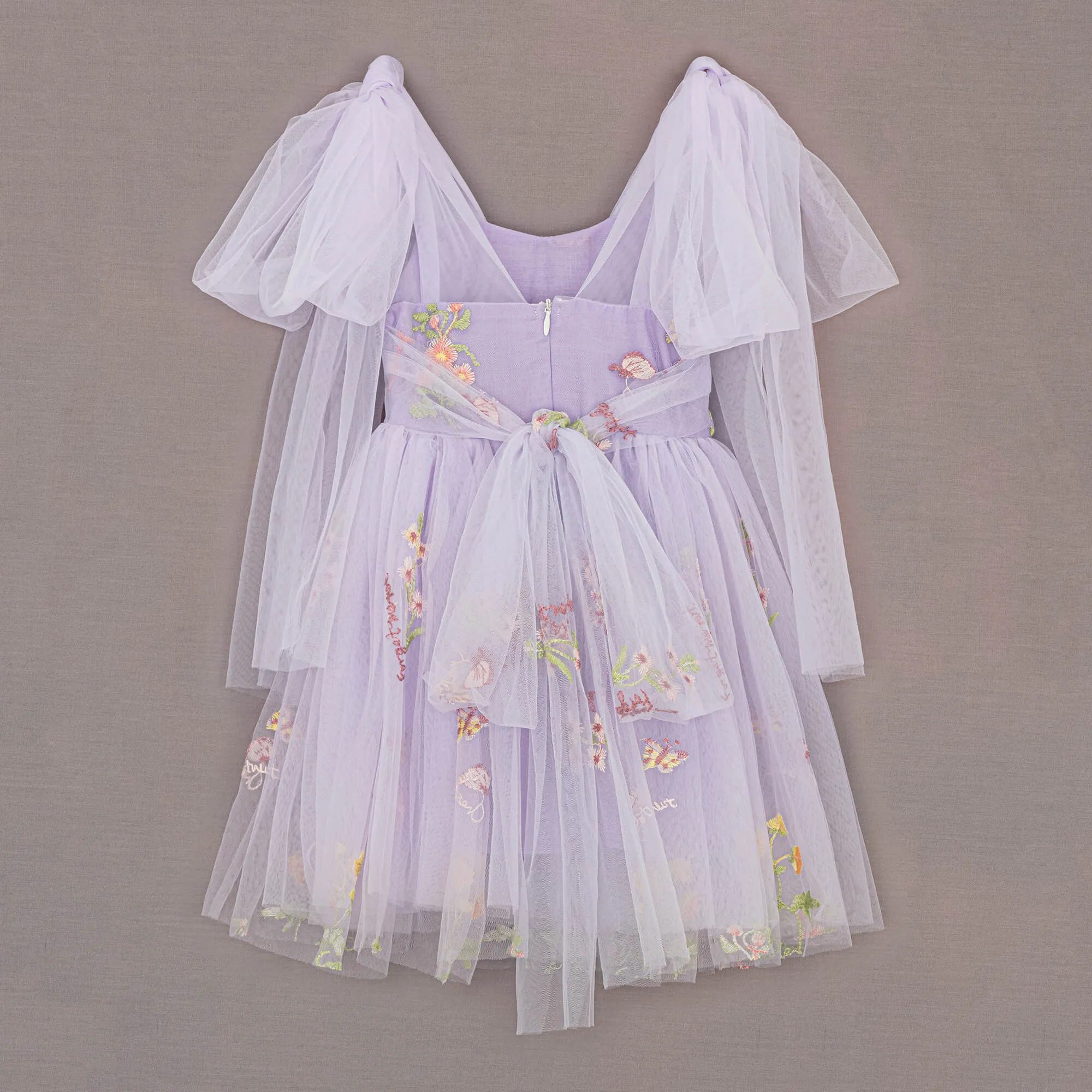 Baby Enchanted Angel Dress - Embroidered Lilac