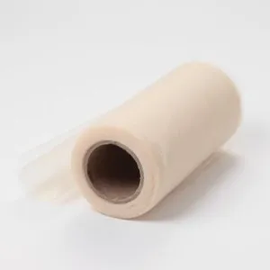 Beige Tulle Fabric