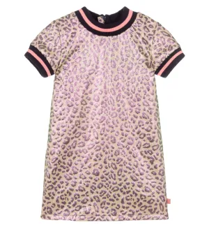 Billieblush Faux Leather Leopard Dress