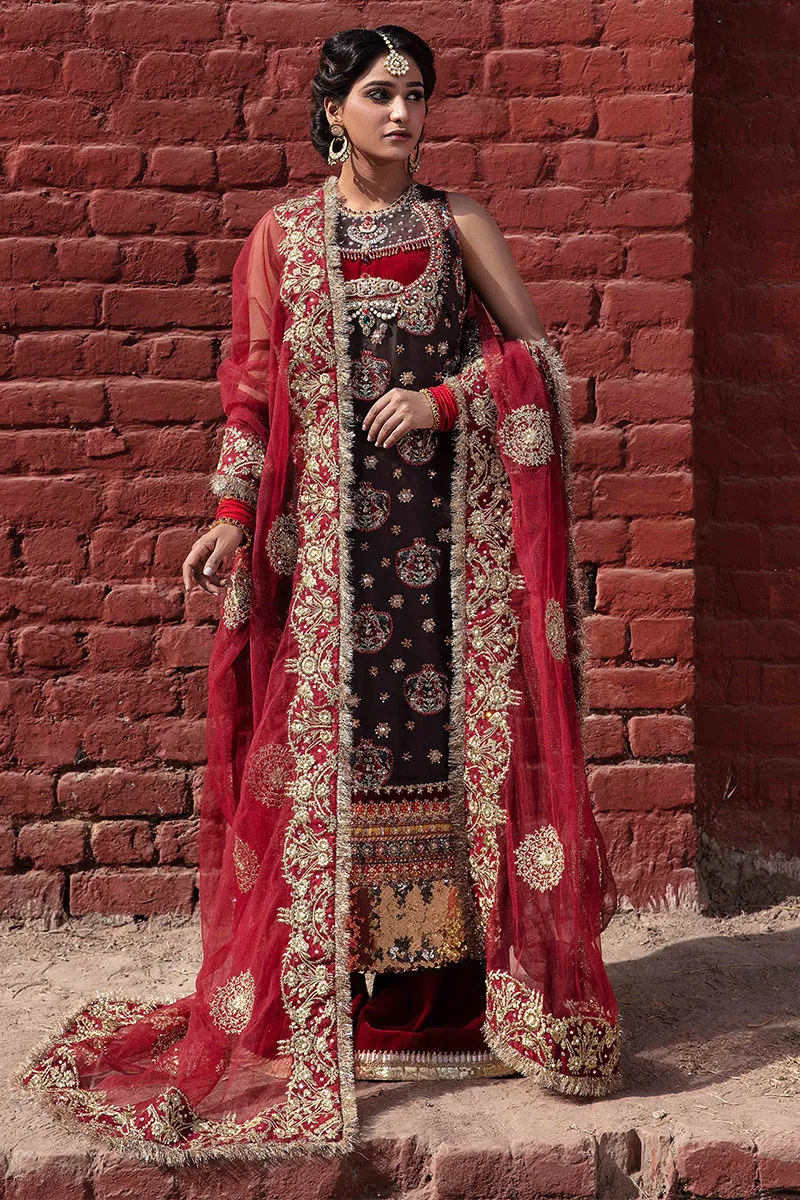 Black and Red Kameez Salwar Pakistani Wedding Dresses