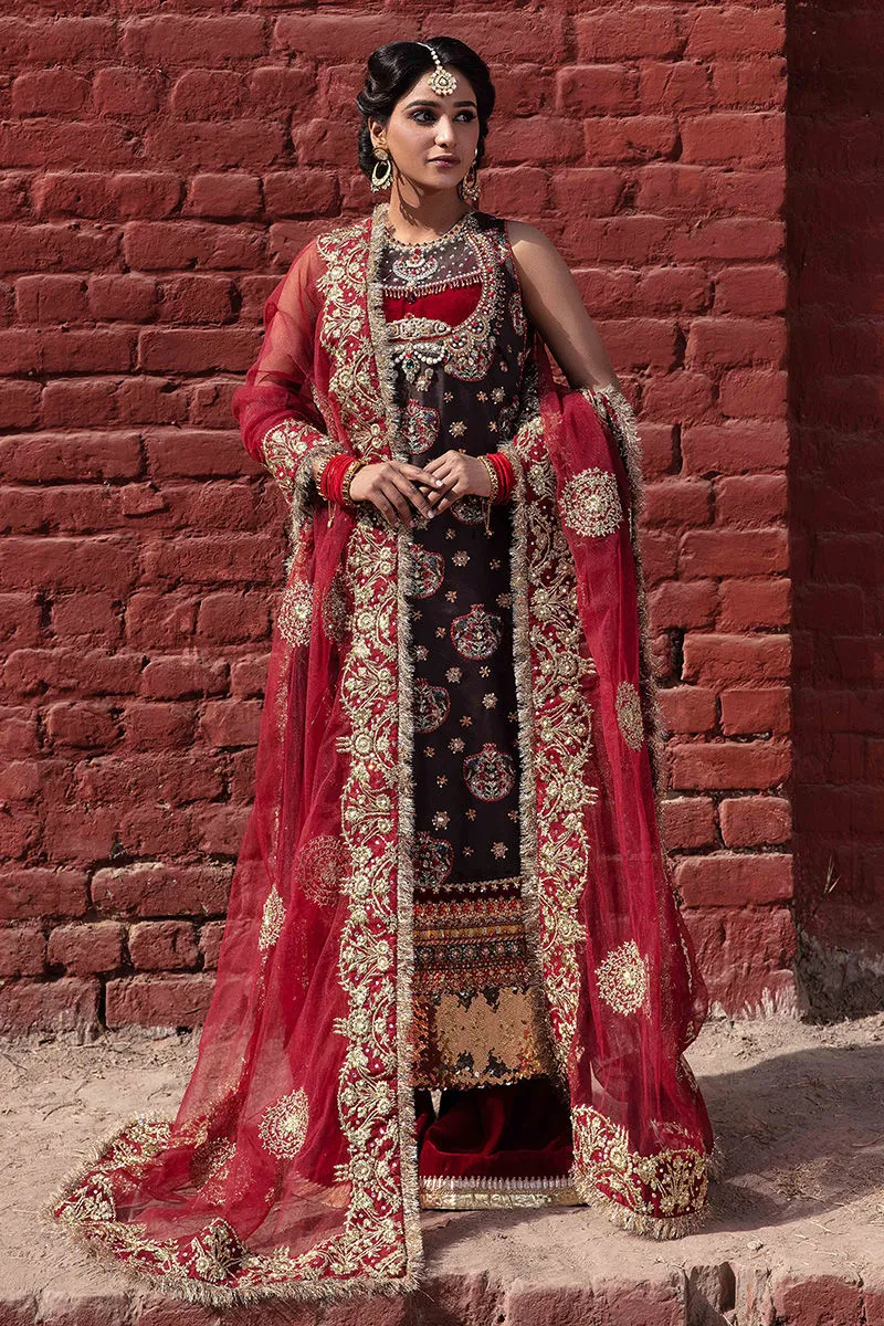 Black and Red Kameez Salwar Pakistani Wedding Dresses