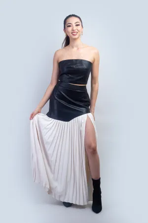 Black Faux Leather Skirt