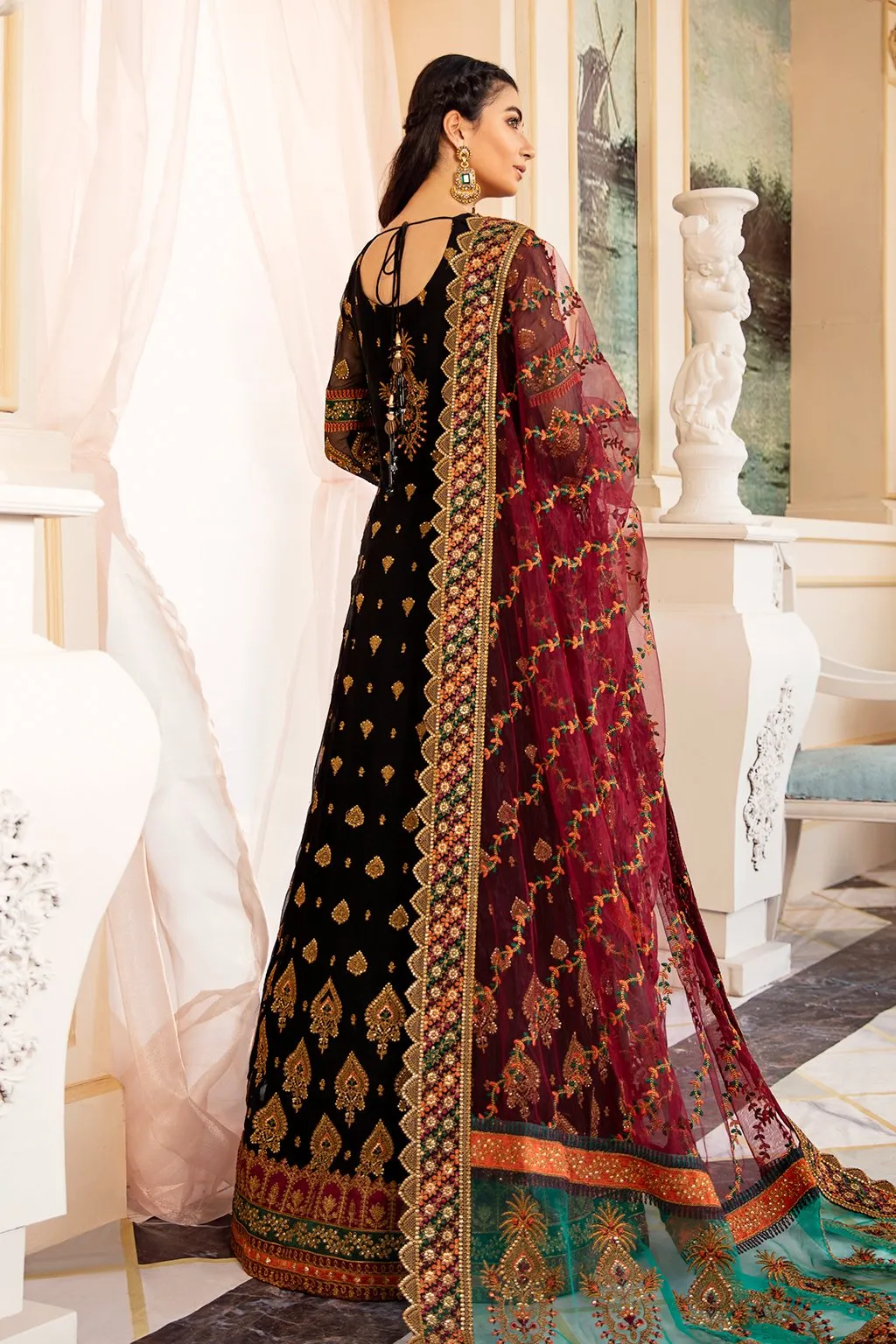 Black Lehnga Choli with Embroidery #Y6103