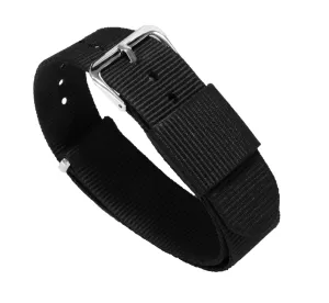 BLACK NYLON NATO® style WATCH BAND (22mm, 20mm SALE)
