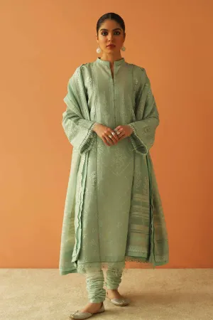 Celeste Blue Embroidered Pakistani Kameez Salwar Party Dress