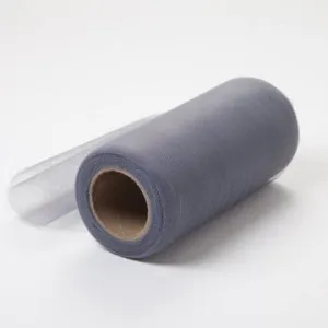 Charcoal Gray Tulle Fabric