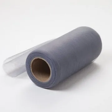 Charcoal Gray Tulle Fabric