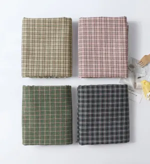 Checkered Cotton Blend Fabric, By the Yard GJ 56371