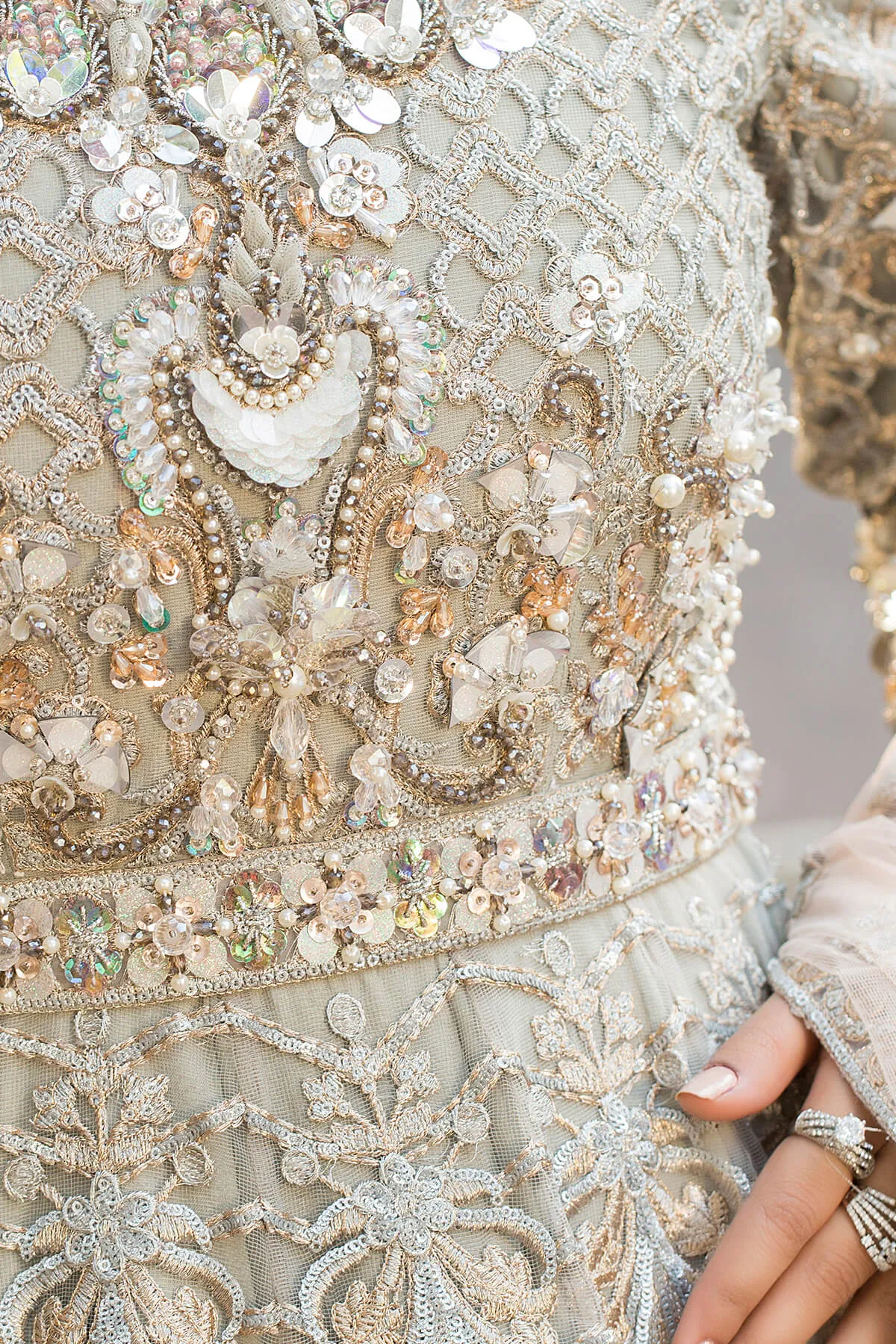 Classic Heavily Embellished Pishwas Frock Pakistani Wedding Dress