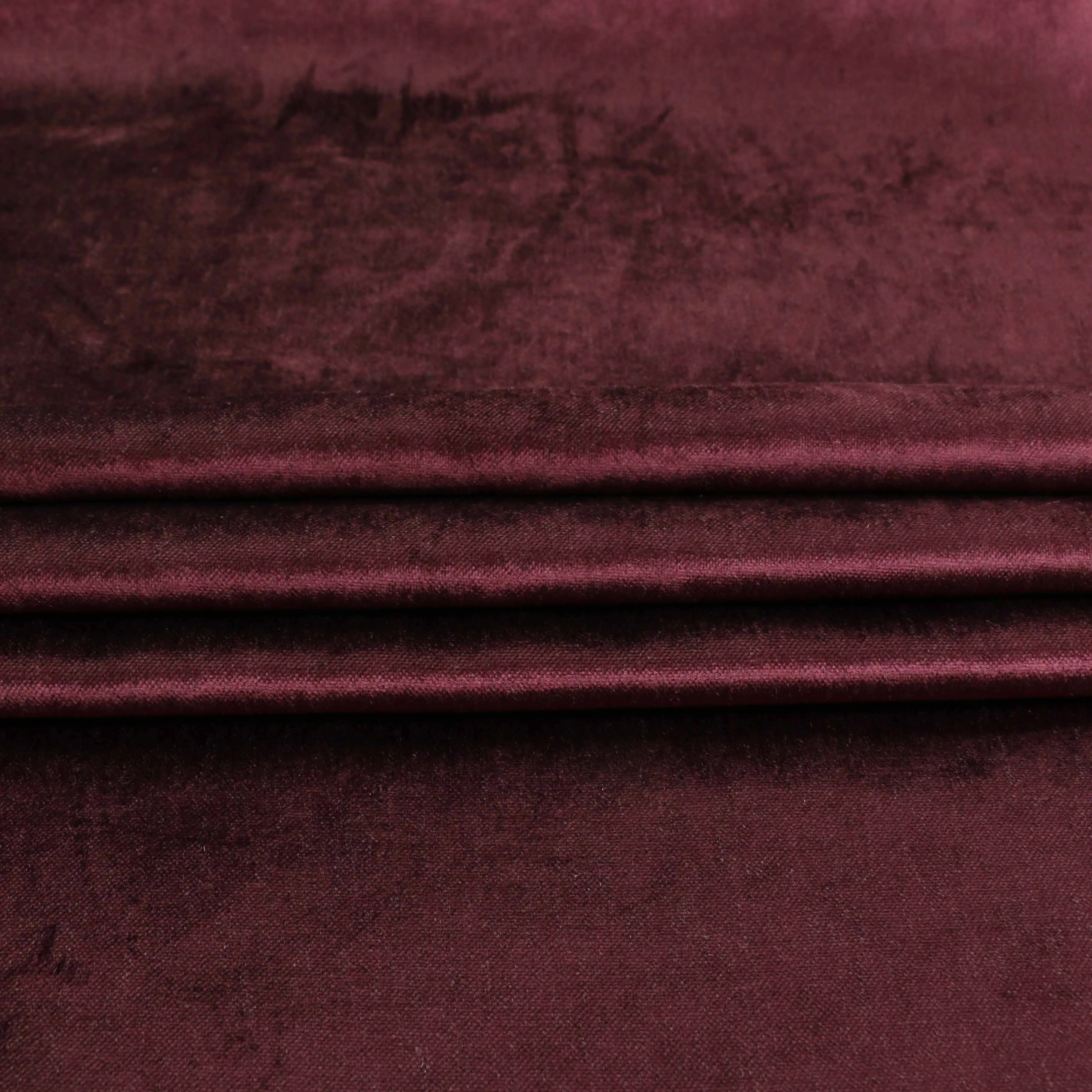Cotton Velvet fabric - Dark Maroon