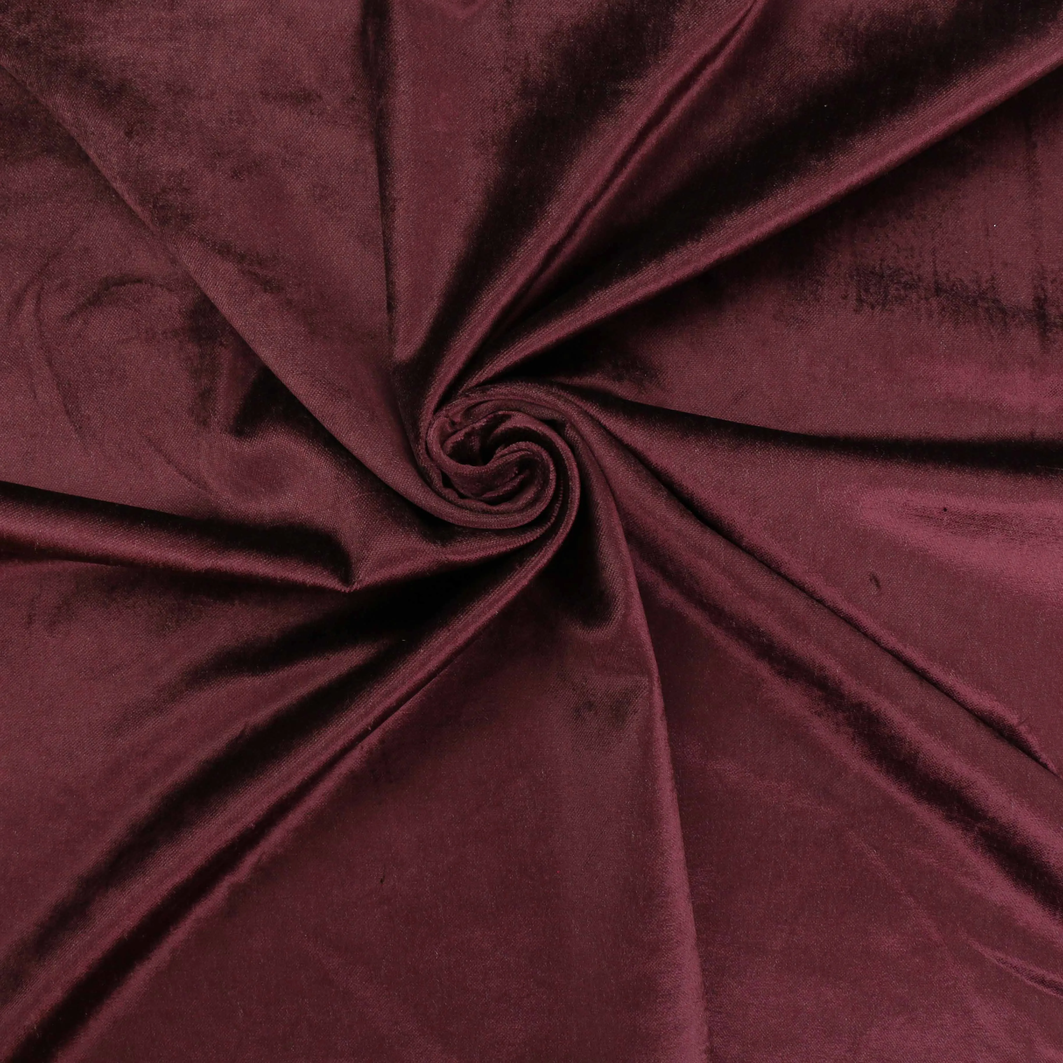 Cotton Velvet fabric - Dark Maroon