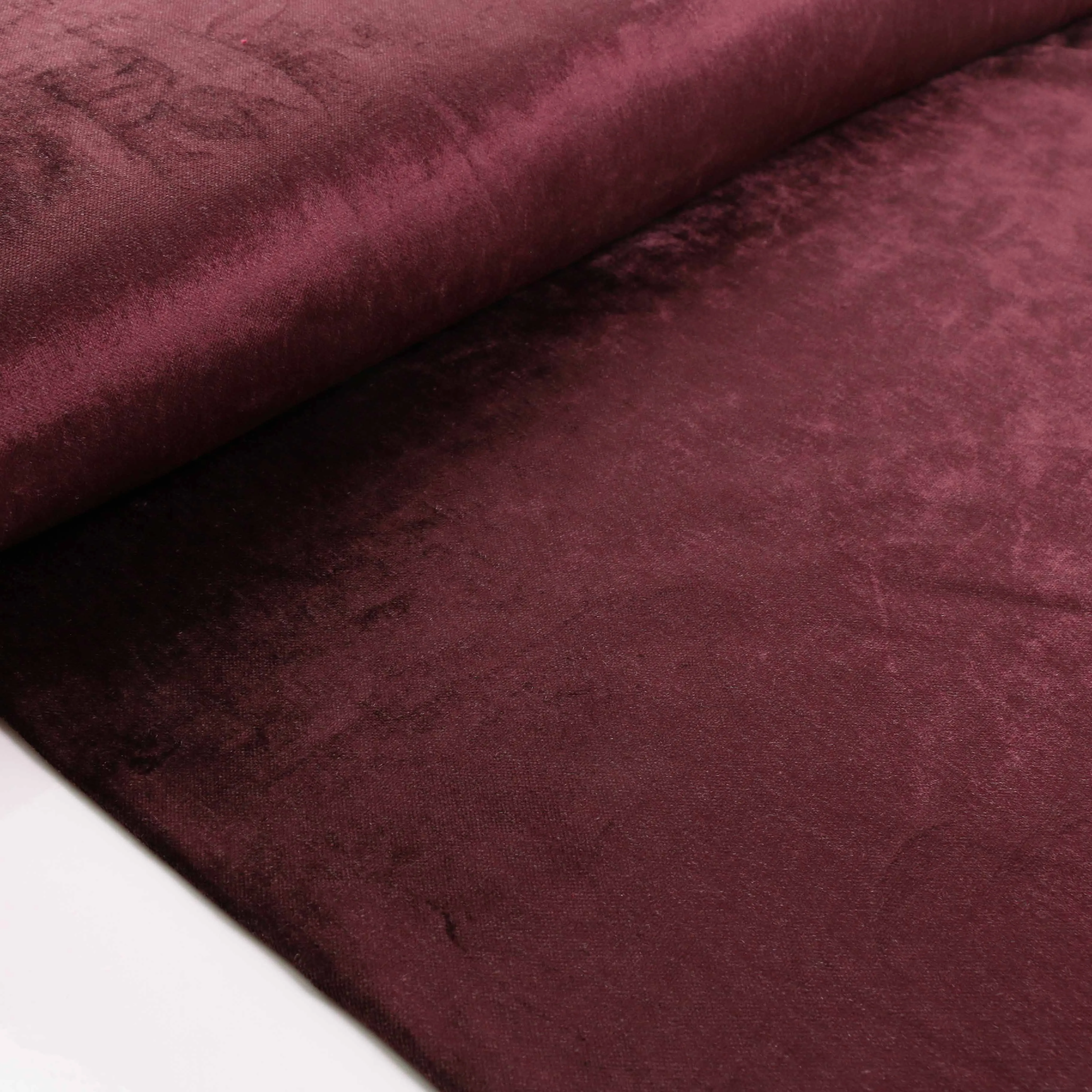 Cotton Velvet fabric - Dark Maroon
