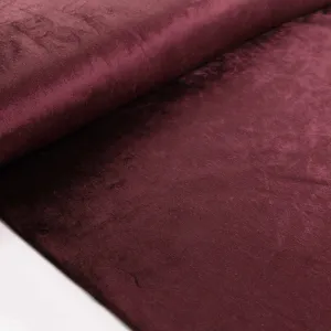 Cotton Velvet fabric - Dark Maroon
