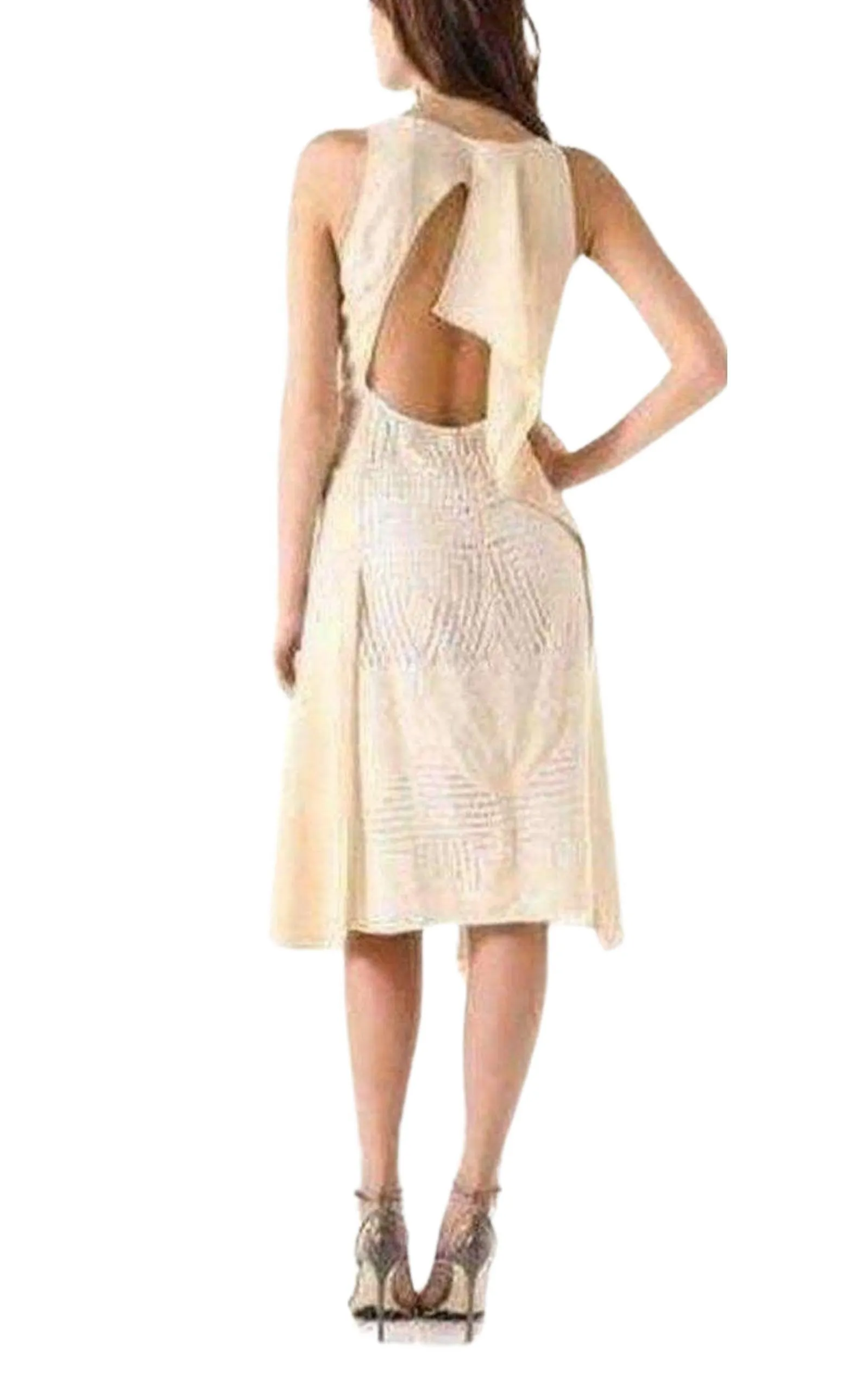 Dayanna Color Block Silk Dress
