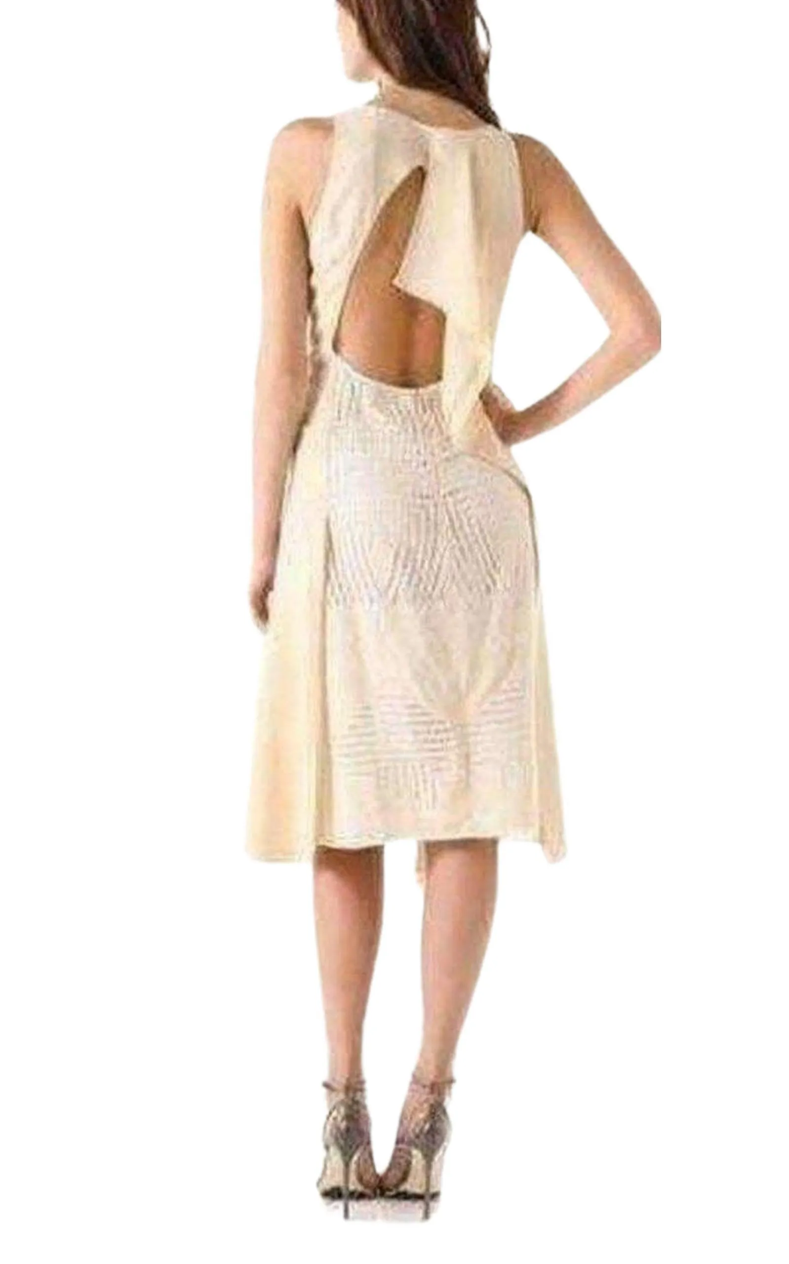 Dayanna Color Block Silk Dress
