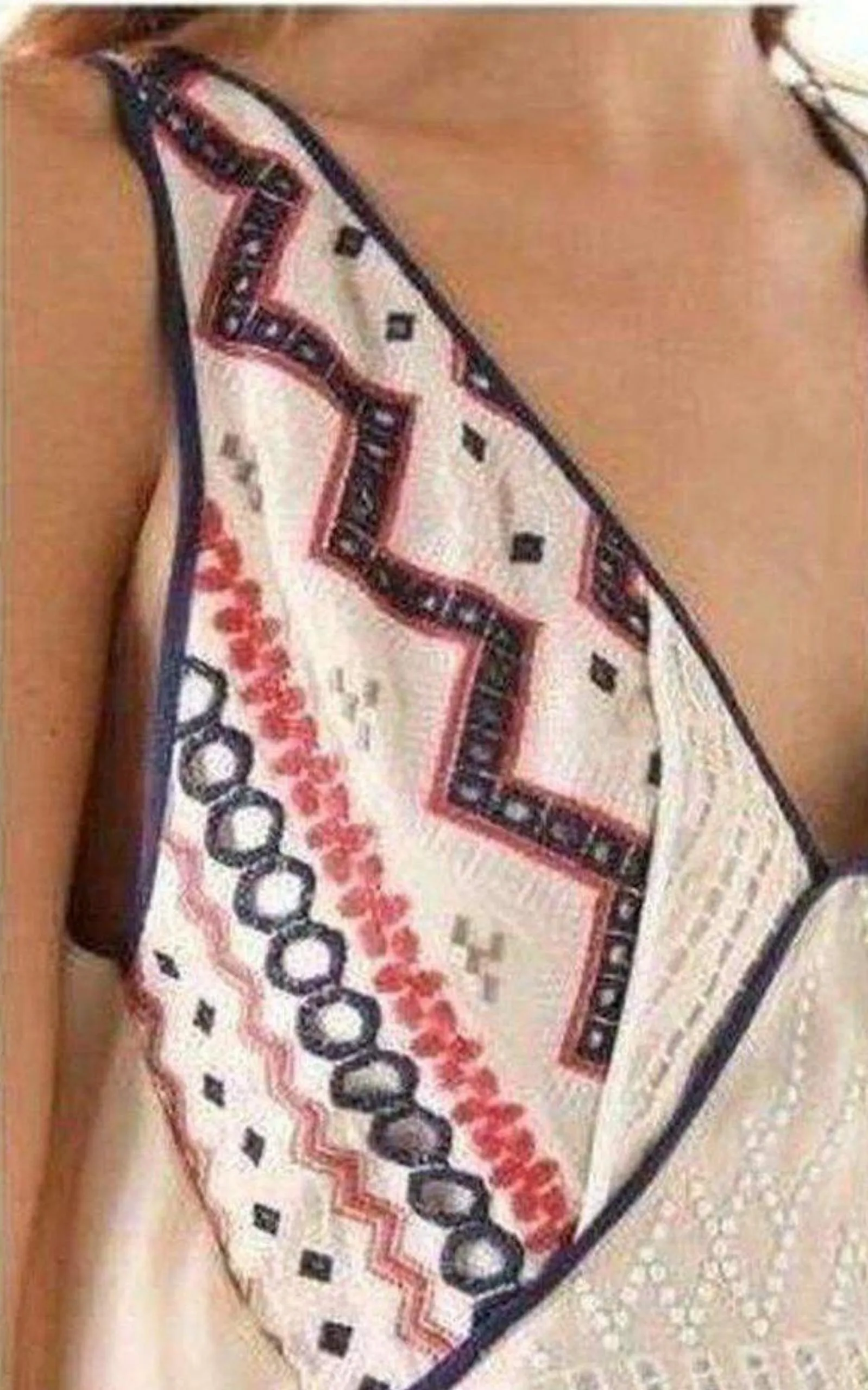 Dayanna Color Block Silk Dress