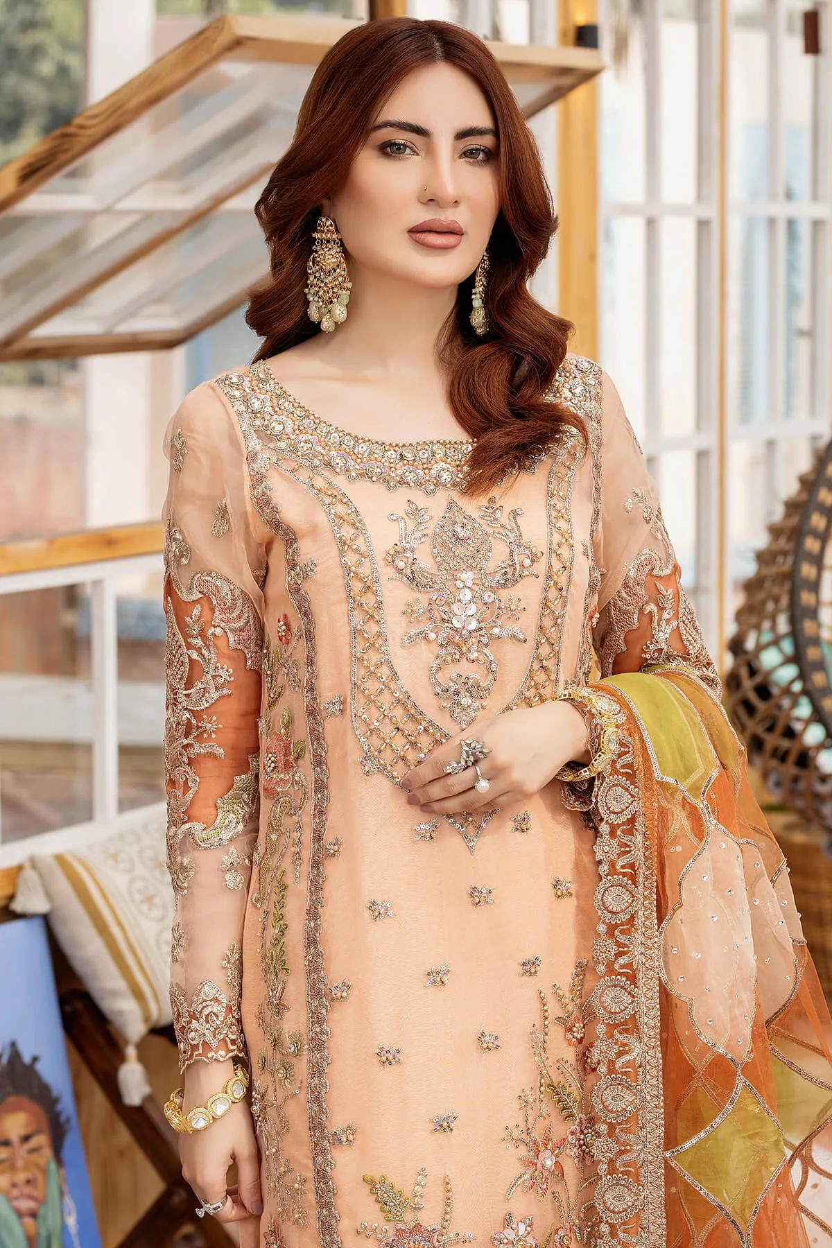 Designer Embroidered Salwar Kameez Trouser Style Pakistani Party Wear