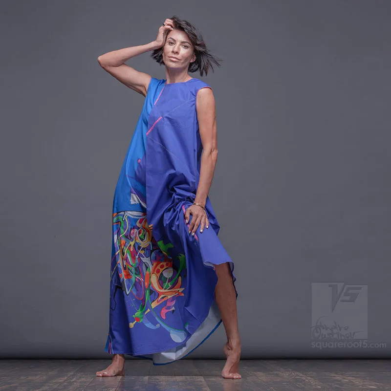 Dress "Atlantis" model "CC" Cerulean Cosmic