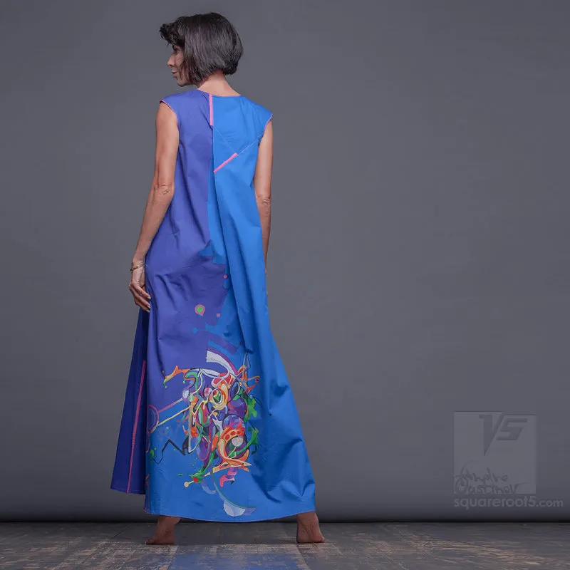 Dress "Atlantis" model "CC" Cerulean Cosmic