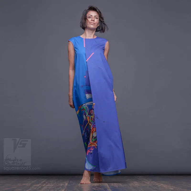 Dress "Atlantis" model "CC" Cerulean Cosmic