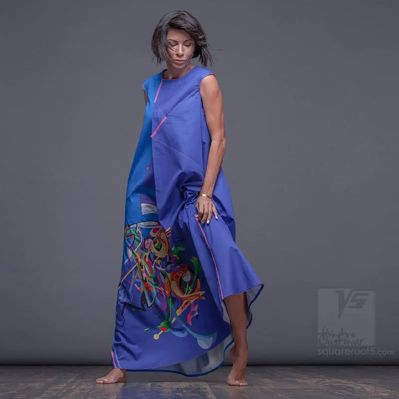 Dress "Atlantis" model "CC" Cerulean Cosmic