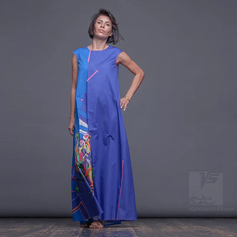 Dress "Atlantis" model "CC" Cerulean Cosmic