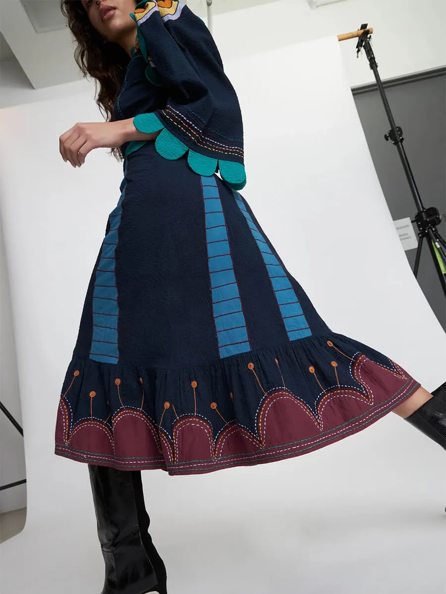 Embroidered Cotton Dress