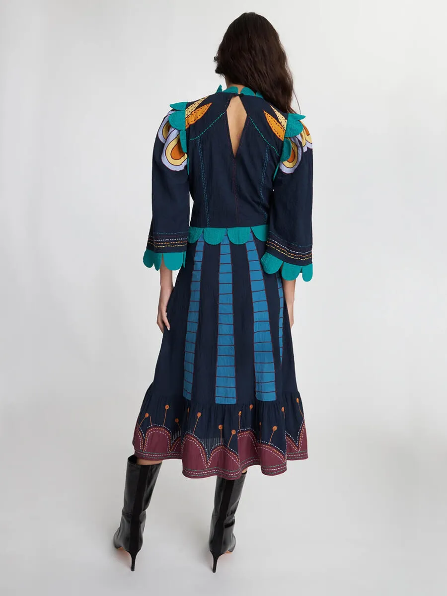 Embroidered Cotton Dress