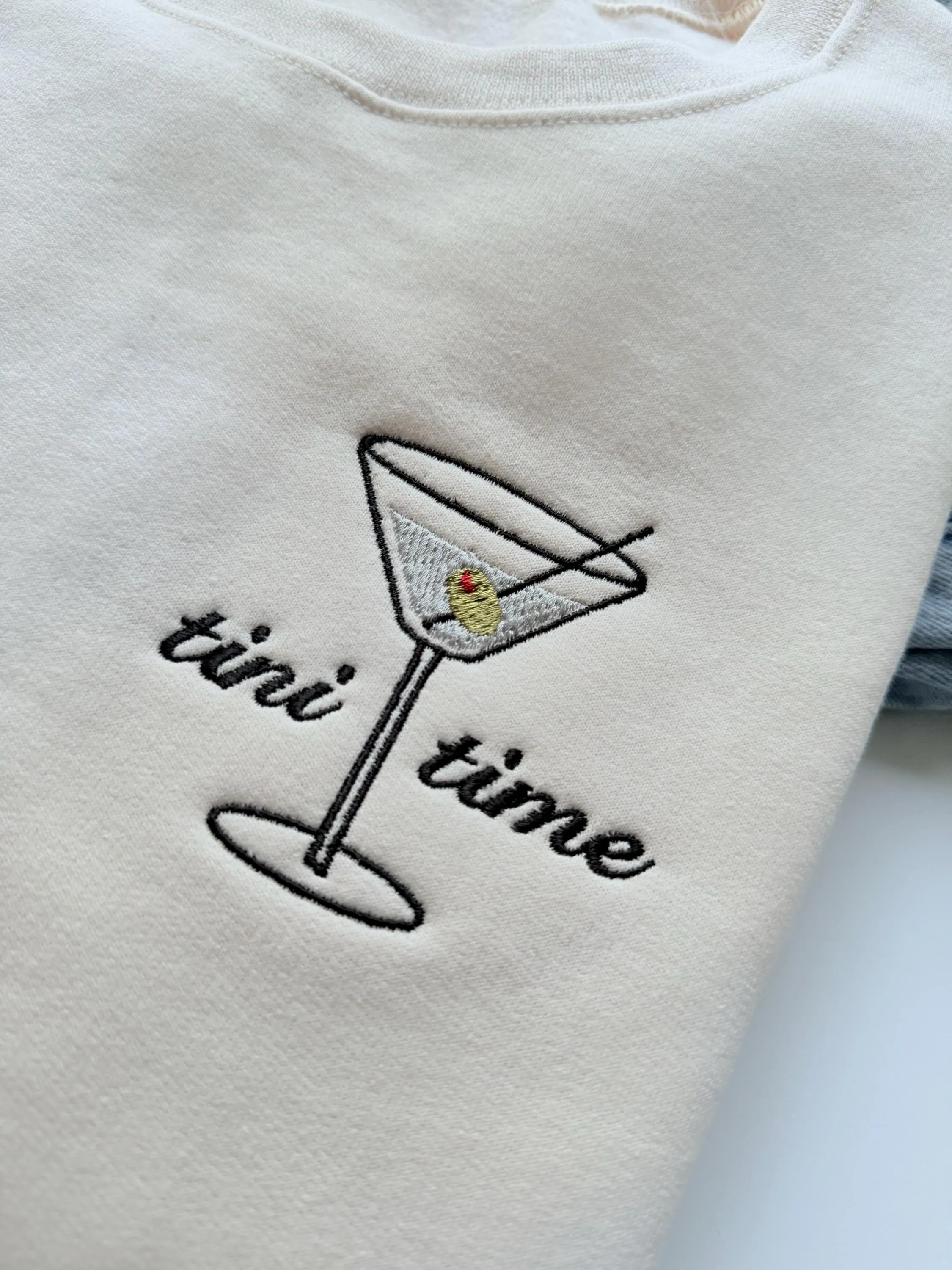 Embroidered Dirty Martini Sweatshirt