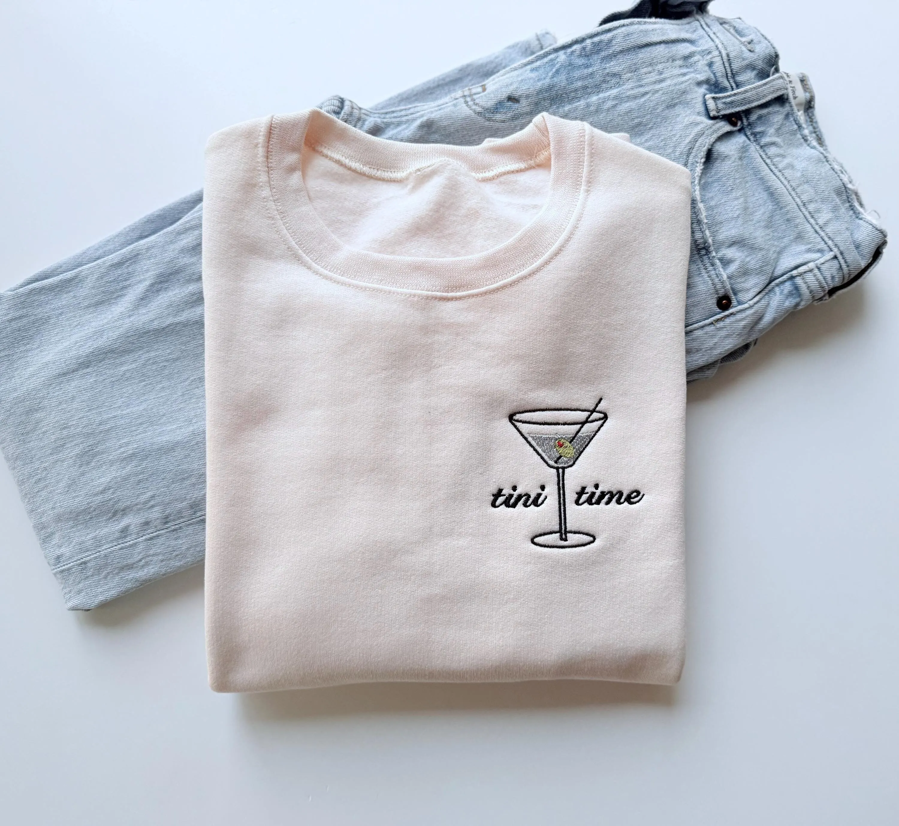 Embroidered Dirty Martini Sweatshirt