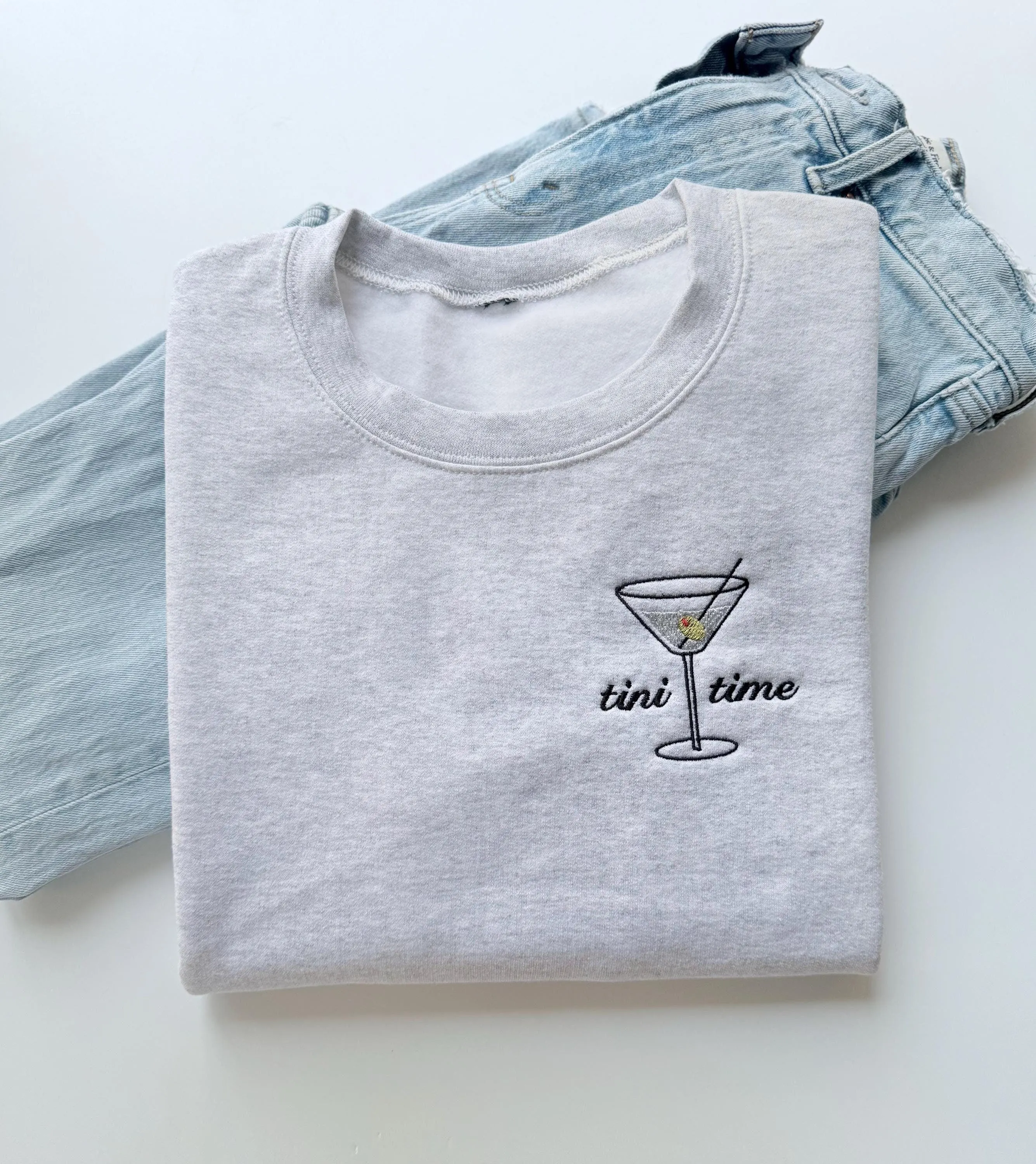 Embroidered Dirty Martini Sweatshirt