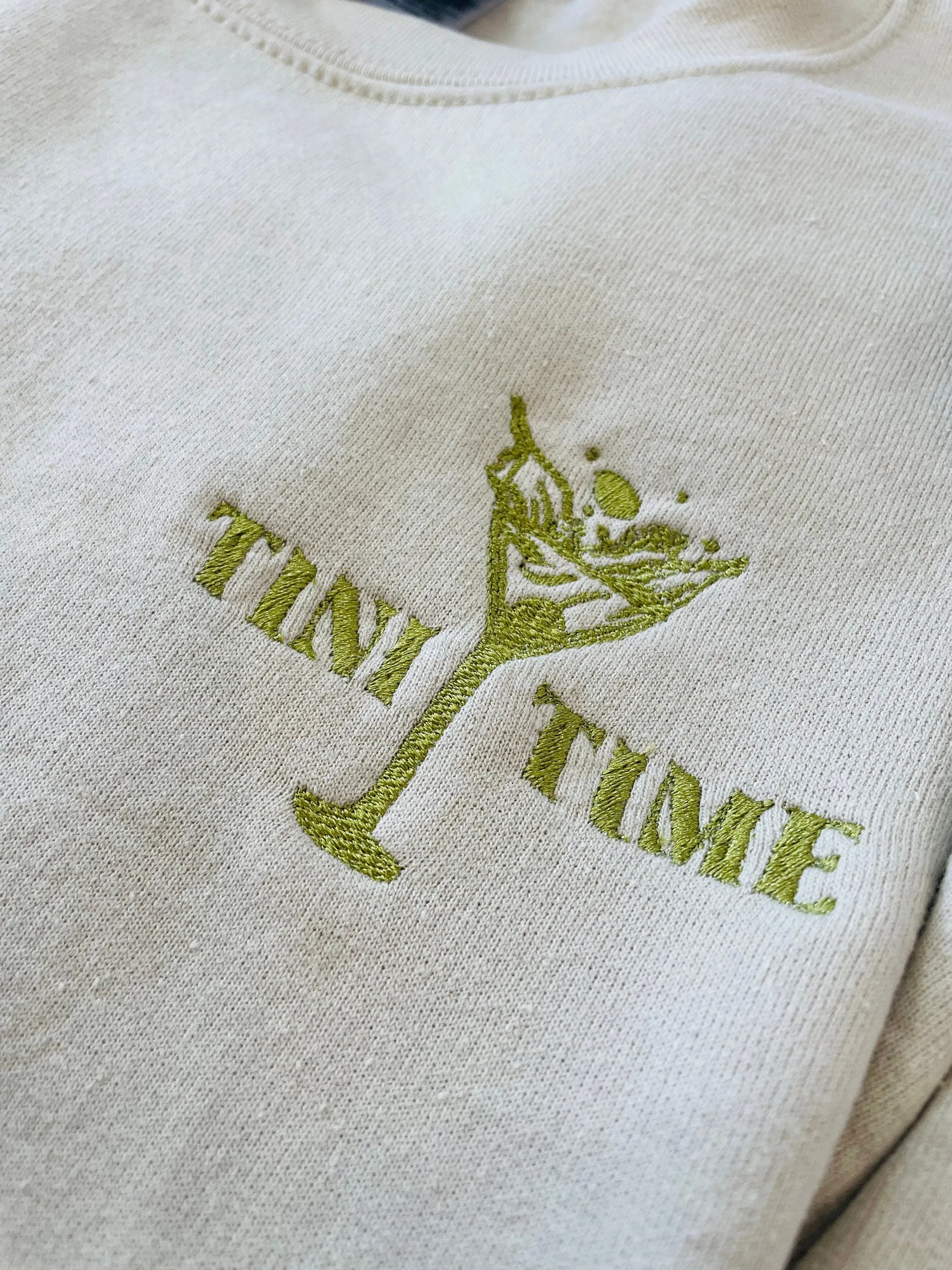 Embroidered Espresso Martini "Tini Time" Sweatshirt