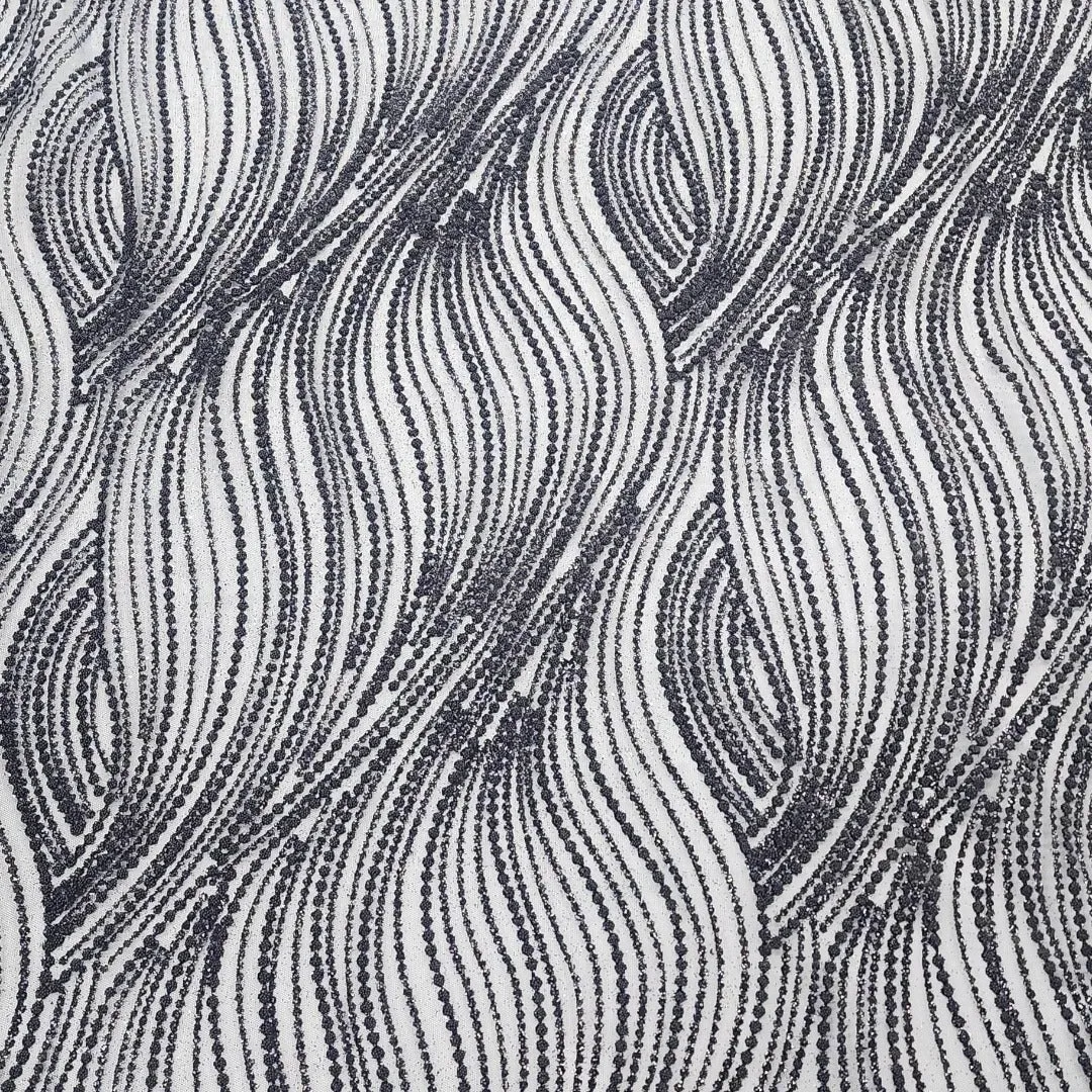 Embroidered Mesh Lace Fabric 120cm